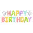Picture of FOIL BALLOON HAPPY BIRTHDAY PASTEL RAINBOW 340 X 35CM